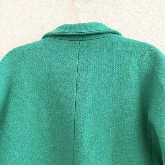 J Crew Kelly Green Stadium Cloth by Nello Gori Wool Coat Size 2 Wool Blend - Picture 11 of 12